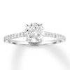 Thumbnail Image 1 of Diamond Engagement Ring 1/2 ct tw Round-cut 14K White Gold