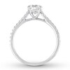 Thumbnail Image 2 of Diamond Engagement Ring 1/2 ct tw Round-cut 14K White Gold
