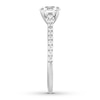 Thumbnail Image 3 of Diamond Engagement Ring 1/2 ct tw Round-cut 14K White Gold