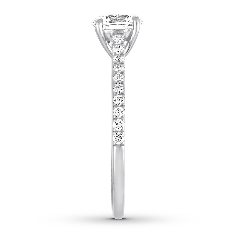 Main Image 3 of Diamond Engagement Ring 1/2 ct tw Round-cut 14K White Gold