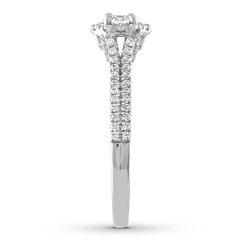Main Image 3 of Diamond Engagement Ring 5/8 ct tw Round-cut 14K White Gold