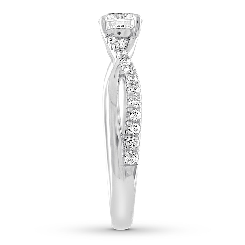 Main Image 3 of Diamond Engagement Ring 5/8 ct tw Round-cut 14K White Gold