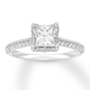 Thumbnail Image 0 of Princess-cut Diamond Engagement Ring 1-1/4 ct tw 14K White Gold
