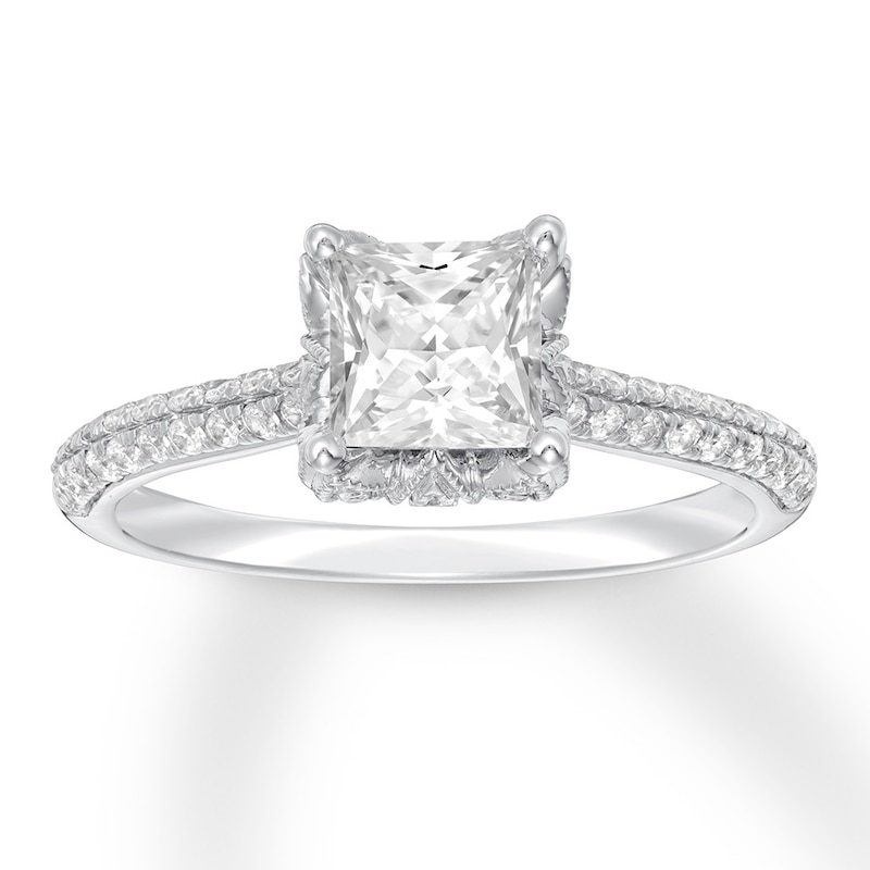 Princess-cut Diamond Engagement Ring 1-1/4 ct tw 14K White Gold