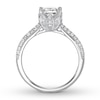 Thumbnail Image 1 of Princess-cut Diamond Engagement Ring 1-1/4 ct tw 14K White Gold
