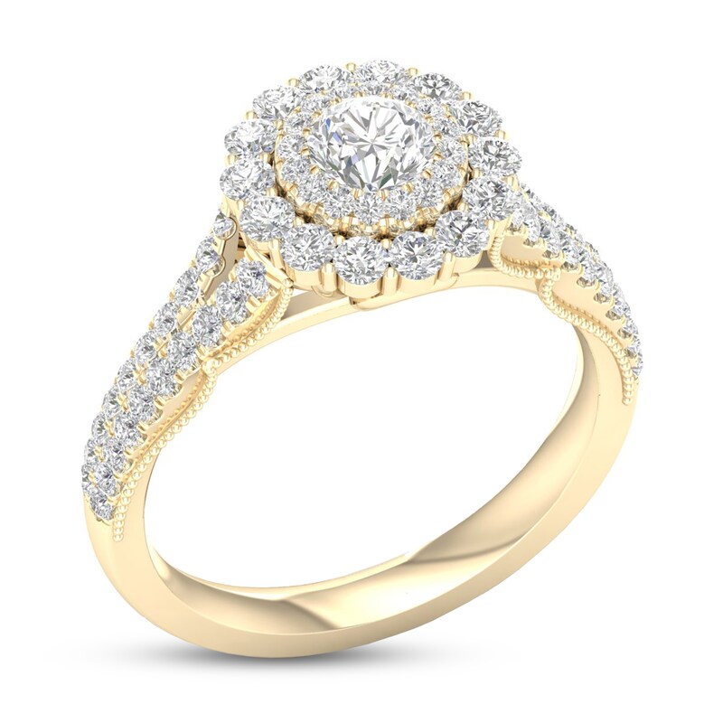 Main Image 2 of Diamond Engagement Ring 1 ct tw Round 14K Yellow Gold