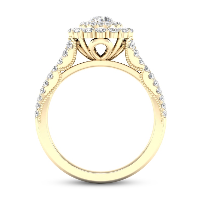 Main Image 4 of Diamond Engagement Ring 1 ct tw Round 14K Yellow Gold