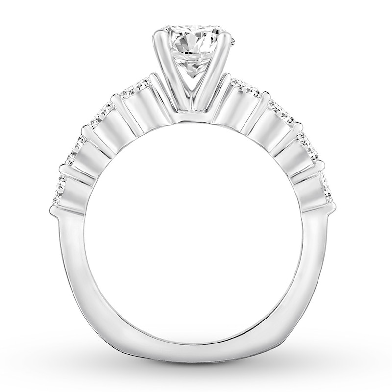 Main Image 2 of Diamond Engagement Ring 5/8 ct tw Round-cut 14K White Gold