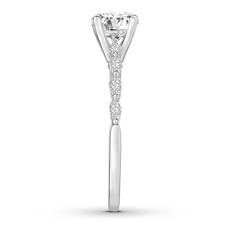 Main Image 3 of Diamond Engagement Ring 5/8 ct tw Round-cut 14K White Gold