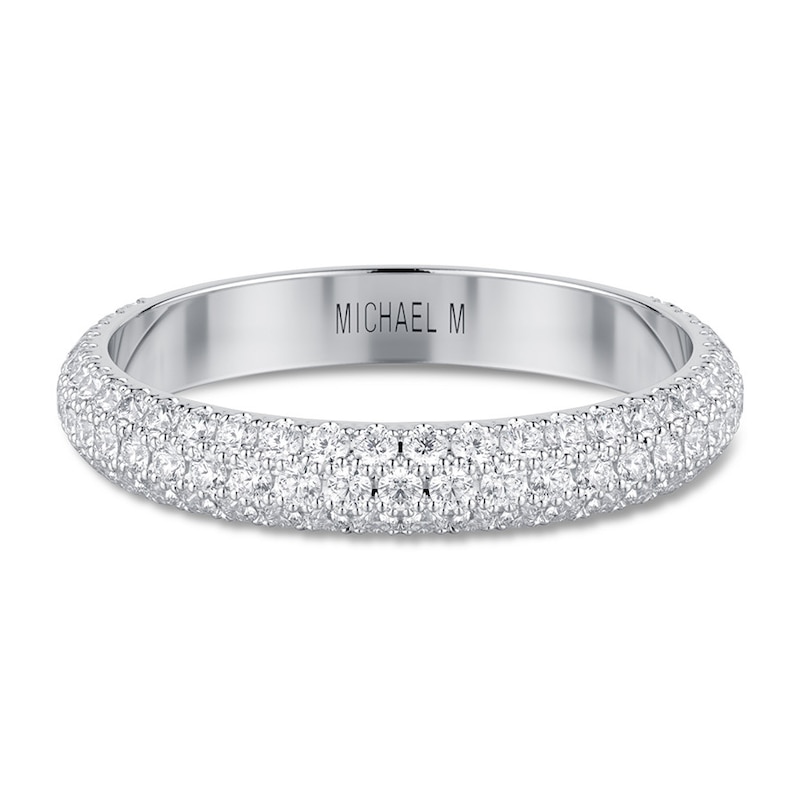 Michael M Wedding Band 1/2 ct tw Diamonds 18K White Gold