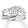 Thumbnail Image 0 of Diamond Engagement Ring 1 ct tw Round-cut 14K White Gold