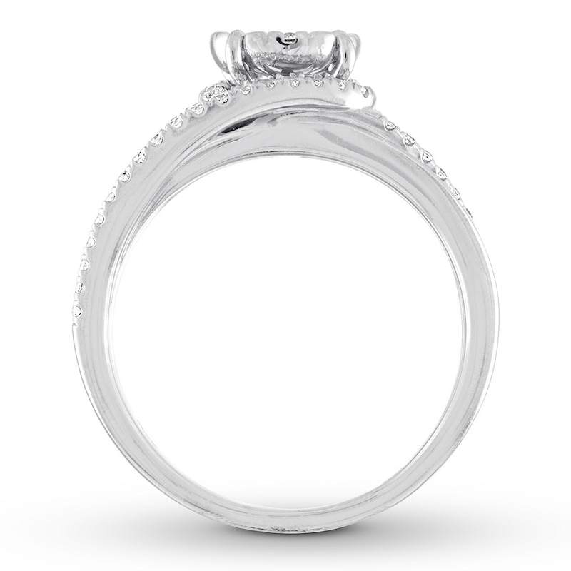 Diamond Engagement Ring 1 ct tw Round-cut 14K White Gold