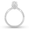 Thumbnail Image 2 of Diamond Engagement Ring 1-1/8 ct tw Round-cut 14K White Gold