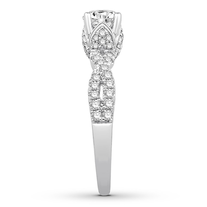 Main Image 3 of Diamond Engagement Ring 1-1/8 ct tw Round-cut 14K White Gold