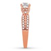 Thumbnail Image 2 of Diamond Engagement Ring 1 ct tw Princess/Round 14K Rose Gold