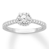 Thumbnail Image 1 of Diamond Engagement Ring 3/4 ct tw Round-cut 14K White Gold