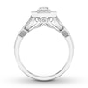 Thumbnail Image 1 of Diamond Engagement Ring 3/4 ct tw Emerald-cut 14K White Gold