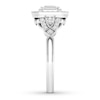 Thumbnail Image 3 of Diamond Engagement Ring 3/4 ct tw Emerald-cut 14K White Gold
