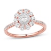 Thumbnail Image 1 of Diamond Engagement Ring 1 ct tw Round/Oval 14K Rose Gold