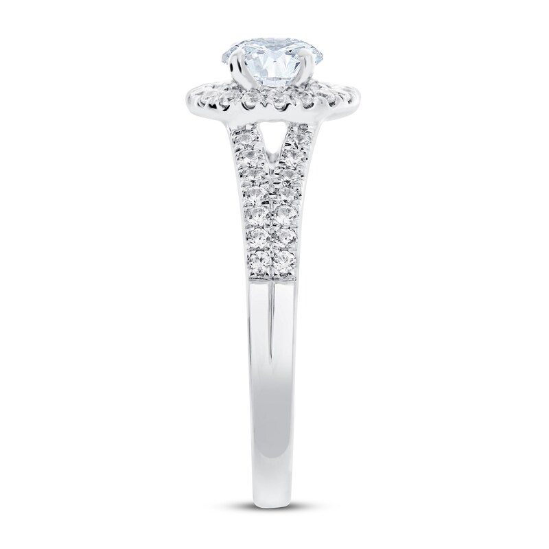 Diamond Engagement Ring 7/8 ct tw Round 14K White Gold