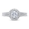 Thumbnail Image 2 of Diamond Engagement Ring 7/8 ct tw Round 14K White Gold