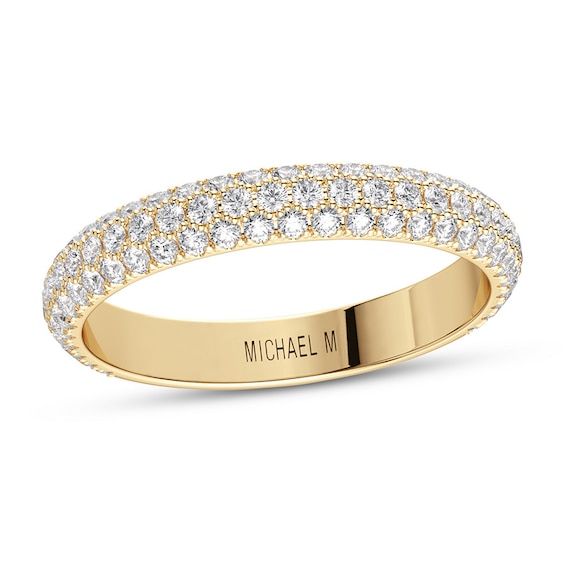 Michael M Wedding Band 12 ct tw diamonds 18K Yellow Gold