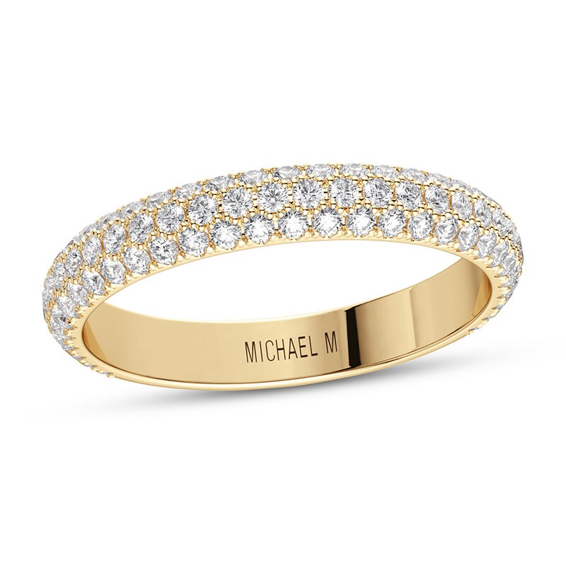 Main Image 1 of Michael M Wedding Band 1/2 ct tw diamonds 18K Yellow Gold