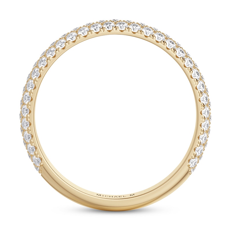 Main Image 3 of Michael M Wedding Band 1/2 ct tw diamonds 18K Yellow Gold