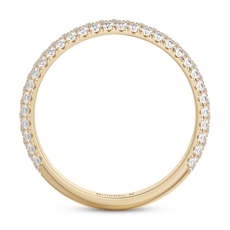 Michael M Wedding Band 1/2 ct tw diamonds 18K Yellow Gold