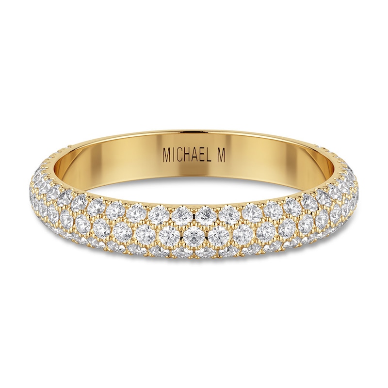 Michael M Wedding Band 1/2 ct tw diamonds 18K Yellow Gold