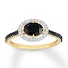 Thumbnail Image 0 of Black Diamond Engagement Ring 7/8 carat tw 14K Yellow Gold