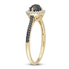 Thumbnail Image 1 of Black Diamond Engagement Ring 7/8 carat tw 14K Yellow Gold