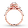 Thumbnail Image 1 of Diamond Engagement Ring 1-1/2 ct tw Emerald-cut 14K Rose Gold