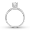 Thumbnail Image 1 of Diamond Engagement Ring 1-1/2 ct tw Pear-shaped 14K White Gold