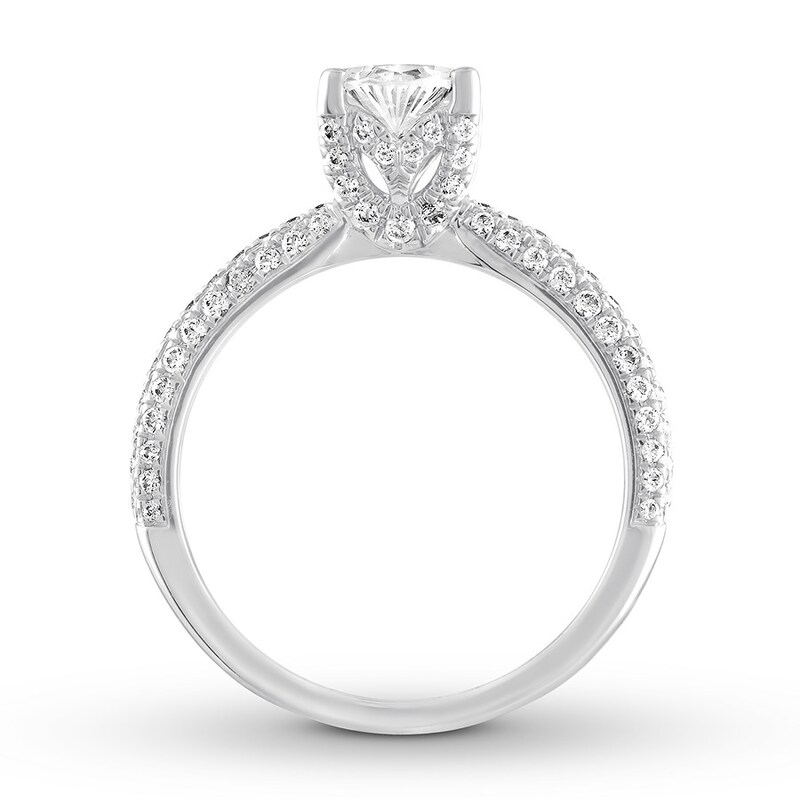 Diamond Engagement Ring 1-1/2 ct tw Pear-shaped 14K White Gold