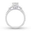 Thumbnail Image 1 of Diamond Engagement Ring 1-1/4 ct tw Cushion-cut 14K White Gold