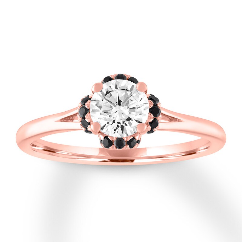 Diamond Engagement Ring 7/8 carat tw 14K Rose Gold