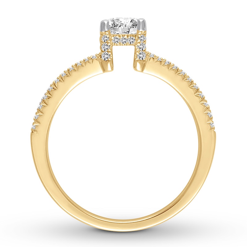 Main Image 2 of Diamond Engagement Ring 7/8 carat tw Round 14K Yellow Gold