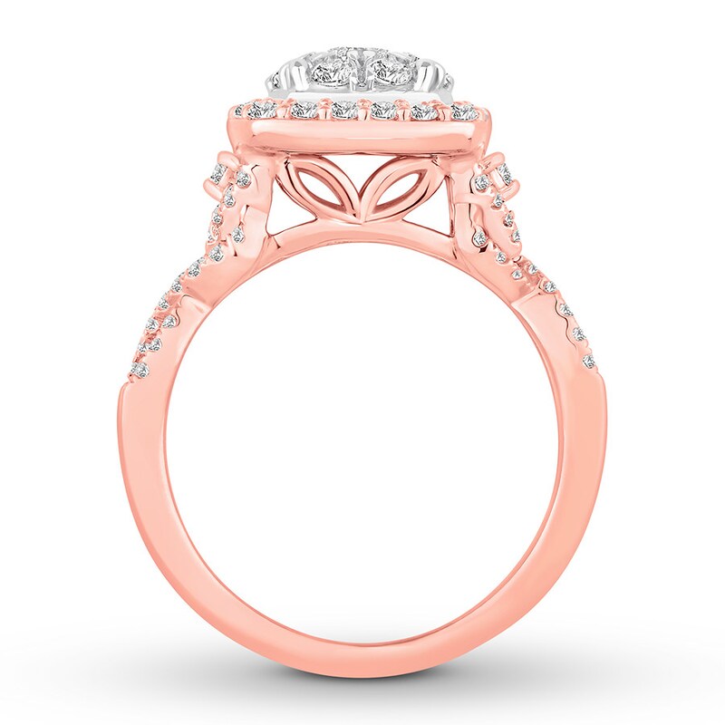 Diamond Engagement Ring 1 ct tw 14K Two-Tone Gold