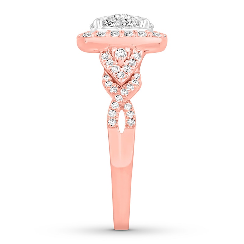 Diamond Engagement Ring 1 ct tw 14K Two-Tone Gold