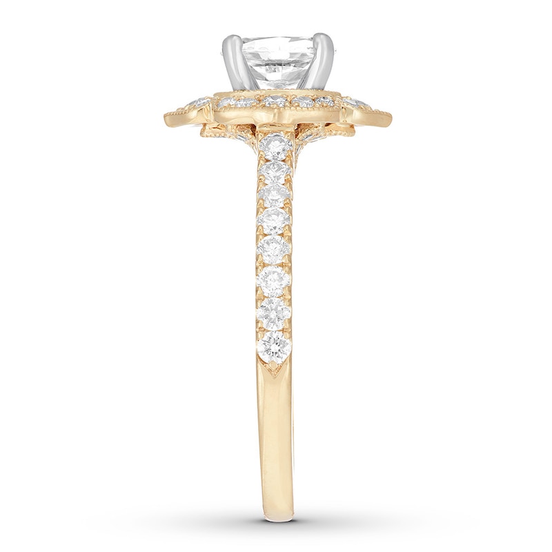 Neil Lane Bridal Set 1-1/4 ct tw Oval-cut 14K Yellow Gold
