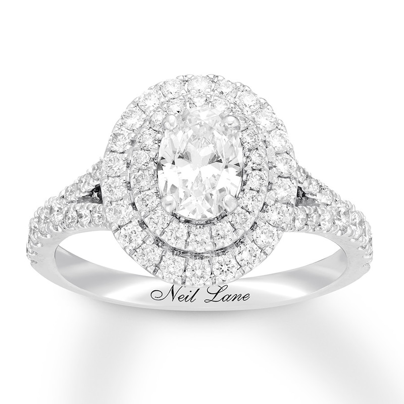 Neil Lane Engagement Ring 1-/ ct tw Diamonds 14K White Gold