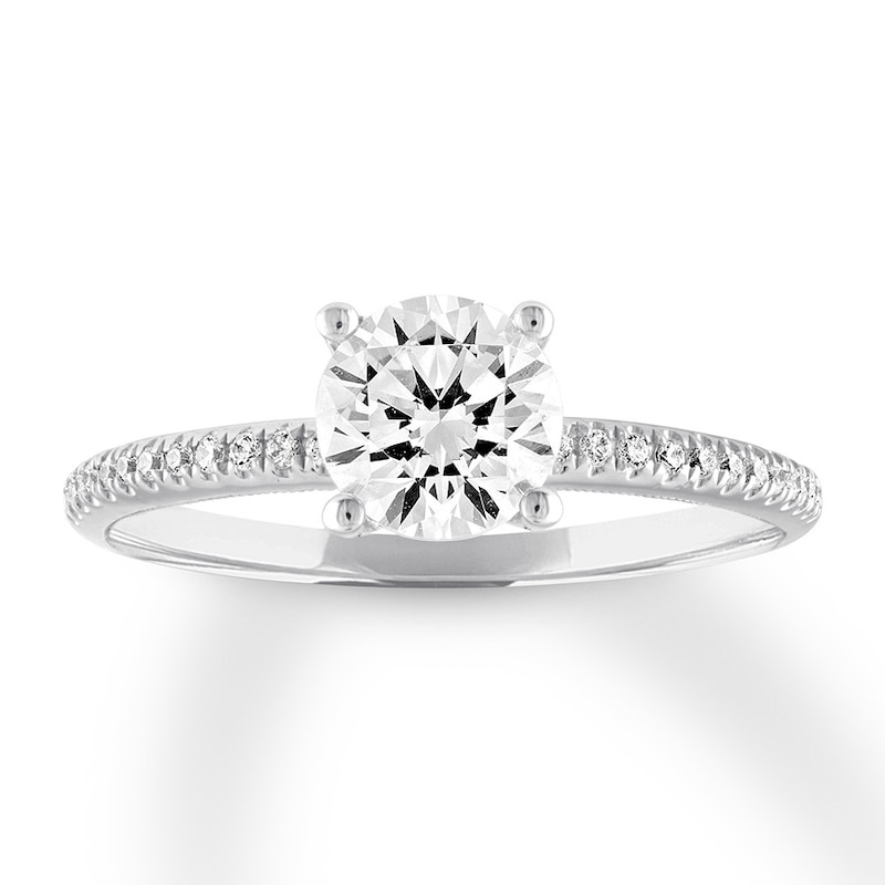 Diamond Engagement Ring 1 carat tw Round 14K White Gold