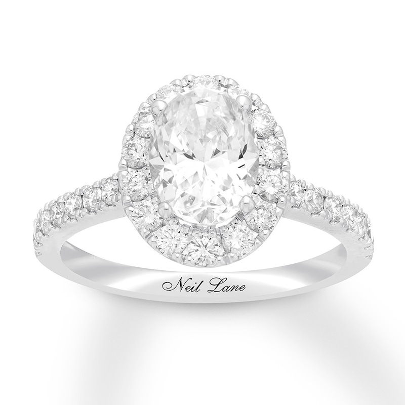 Neil Lane Engagement Ring 2-1/8 ct tw Diamonds 14K White Gold