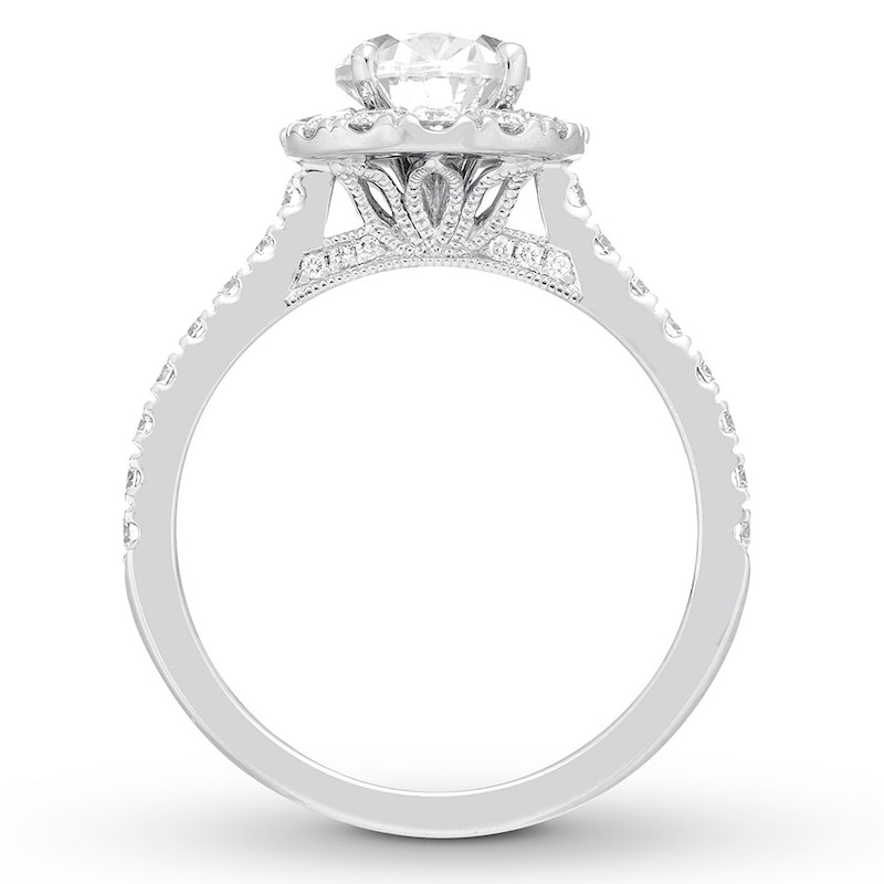 Neil Lane Engagement Ring 2-1/8 ct tw Diamonds 14K White Gold