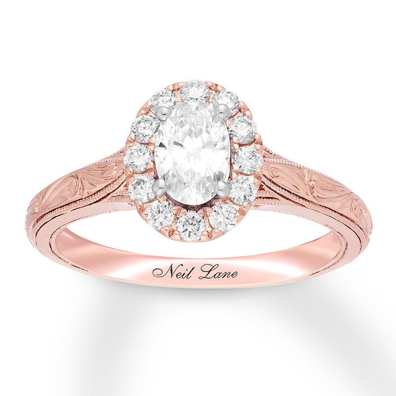 Neil Lane Engagement Ring 1 carat tw Diamonds 14K Rose Gold