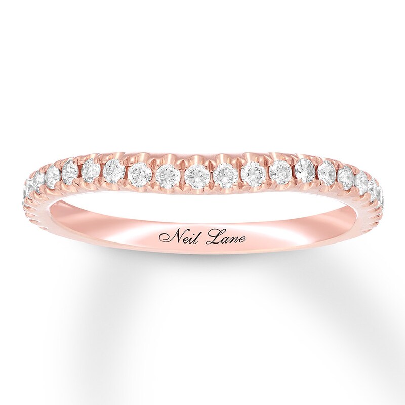 Main Image 1 of Neil Lane Wedding Band 1/3 carat tw Diamonds 14K Rose Gold