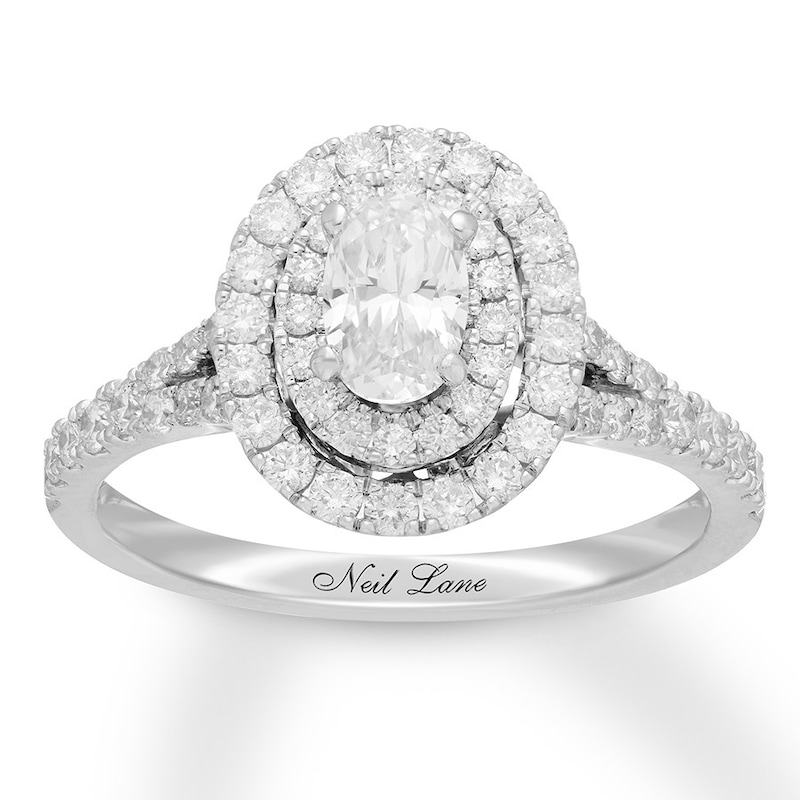 Neil Lane Engagement Ring 1 carat tw Diamonds 14K White Gold with 360