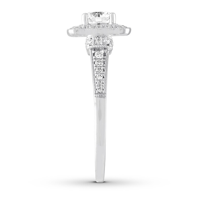 Main Image 3 of Diamond Engagement Ring 5/8 carat tw Round 14K White Gold