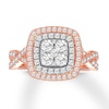 Thumbnail Image 0 of Diamond Engagement Ring 1 ct tw Round 14K Two-Tone Gold